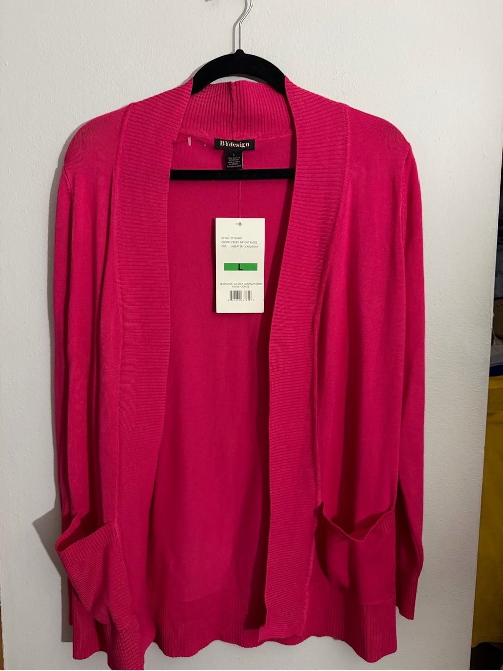 BYdesign Fuchsia Open-Front Pocket Cardigan - Lightweight Layering Cardigan